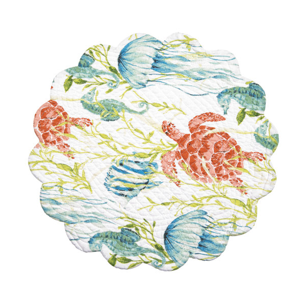 Bayou Breeze Yana Cotton Nautical Round Placemat Wayfair